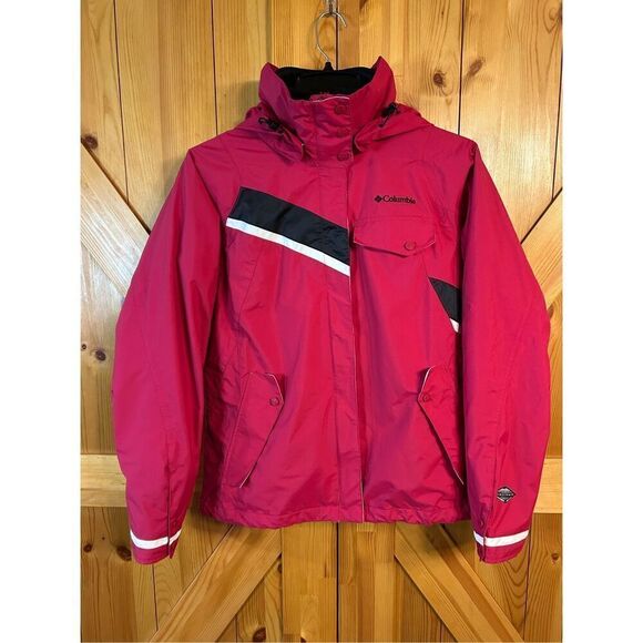 Columbia Women's Interchange Jacket Removable LIner Hood Size Medium Waterproof - Picture 1 of 12